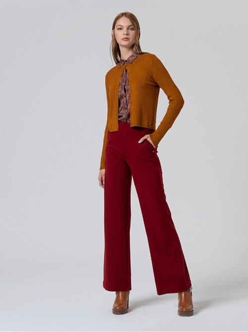 Pantalón Recto Rojo Inglés de Surkana