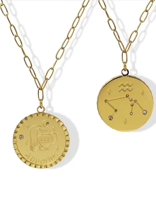 Collar Signo Zodiaco Acuario de Anartxy